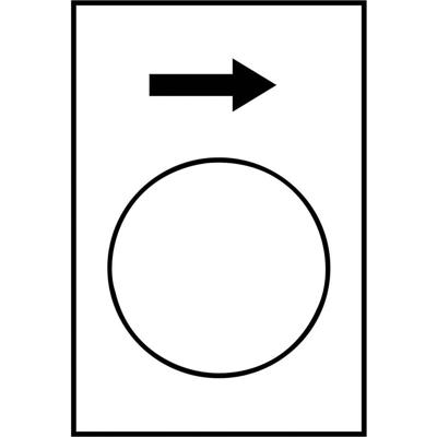 Harmony Etiket zwart zwarte pijl omhoog | 10 stuk stuks