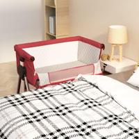 Babybox met matras linnen rood - thumbnail
