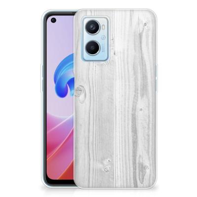 OPPO A96 | OPPO A76 | Bumper Hoesje | White Wood OPPO A96 | OPPO A76 | Bumper Hoesje | White Wood