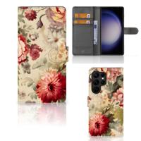Hoesje voor Samsung Galaxy S23 Ultra Bloemen - thumbnail