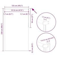 Rolgordijn verduisterend koffie 125x230 cm stofbreedte 121,6 cm - thumbnail