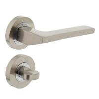 Deurkruk 1705 Ben op rond rozet 7mm nokken met WC8mm chroom/nikkel mat - thumbnail