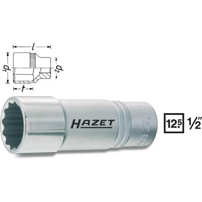 HAZET Dopsleutel 900TZ-14 · 1/2 inch (12,5 mm) vierkant hol · Buitentwaalfkant tractieprofiel · SW 14 mm - thumbnail