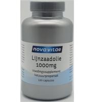Nova Vitae Lijnzaadolie 1000mg puur (flaxseed oil) 120 Capsules - thumbnail