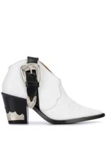 Toga Pulla buckled cowboy boots - White - thumbnail