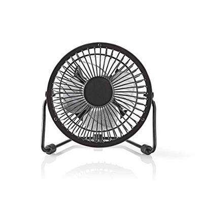 Metalen Miniventilator | Diameter 10 cm | Gevoed over USB | Zwart Metalen Miniventilator | Diameter 10 cm | Gevoed over USB | Zwart