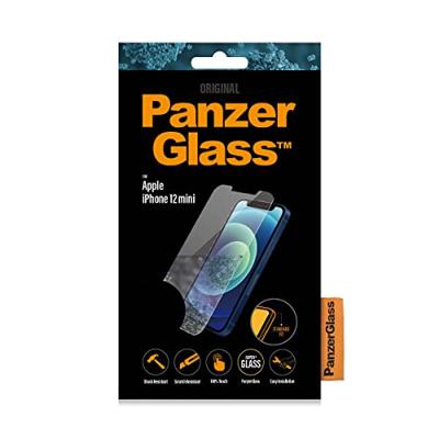 PanzerGlass 2707 Antibacterieel beschermglas geschikt voor Apple iPhone 12 Mini, Standard Fit,Klassiek