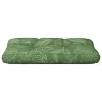 Palletkussen bladpatroon 80x40x12 cm stof - thumbnail