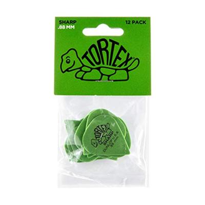 Dunlop 412P088 Tortex Sharp Pick 0.88 mm plectrumset (12 stuks)