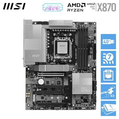 MSI PRO X870-P WIFI AM5 Moederbord Socket AMD AM5 Vormfactor ATX Moederbord chipset AMD® X870 - thumbnail