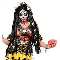 Armband met schedels en botten - thumbnail