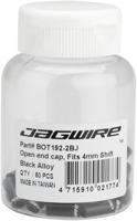 JAGWIRE End caps open - 4mm shift - alloy (50pcs) - black - thumbnail