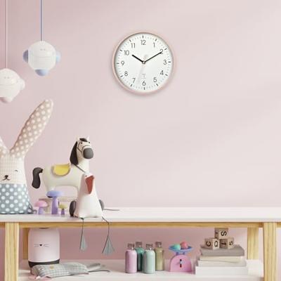 TFA Dostmann 60.3550.16 Wandklok Zendergestuurd 24.5 cm x 4.2 cm Roze