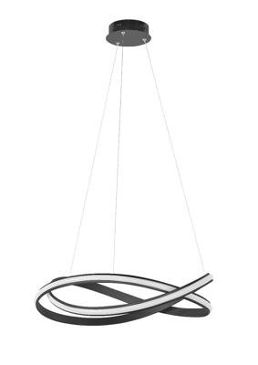 Highlight HanglampWaves XL design zwart Ø 70cm - H5579.01