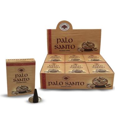 Green Tree Kegelwierook palo santo 10 Stuks