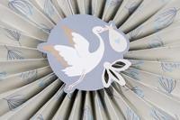 Honeycomb Waaier Blooming Baby Boy (3st) - thumbnail