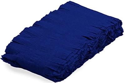 Blauwe Crepe Papier Slinger 6 meter