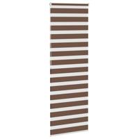 VidaXL Zebra rolgordijn 85x200 cm stofbreedte 80,9 cm polyester bruin - thumbnail