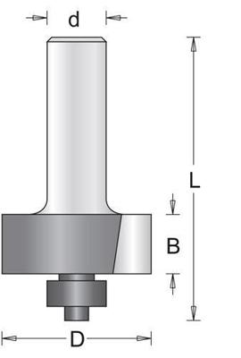 HiKOKI sponningfrees 31.7mm schacht=8mm+lager