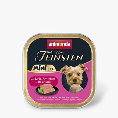 ANIMONDA Vom Feinsten Adult Mini Veal, ham and basil - nat hondenvoer - 100g