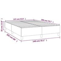 Boxspringframe fluweel donkergroen 140x200 cm - thumbnail