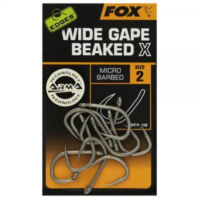 Fox Edges Wide Gape Beaked X 10st. Size 2