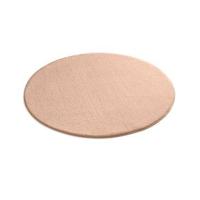 Tapeso Zacht rond vloerkleed Loft - beige - wasbaar 30°C - 120 cm rond - thumbnail