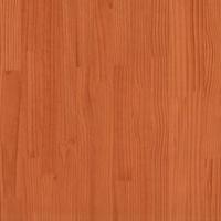 Bedframe met hoofdbord massief grenenhout wasbruin 120x200 cm - thumbnail