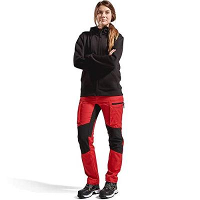 Blåkläder Dames hoodie met rits 33951048 | Zwart | Maat XXL - 7330509542965