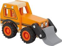 Small Foot - houten graafmachine oranje - thumbnail