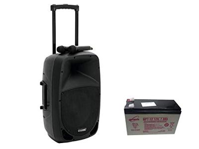 Omnitronic MES-12BT2 Mobiele PA-luidspreker 30.48 cm 12 inch werkt op een accu, werkt op het lichtnet 1 stuk(s)