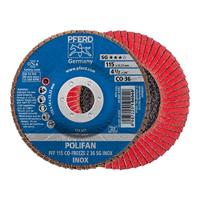 PFERD TOOLS 67611536 PFF 115 CO-FREEZE 36 SG INOX Lamellenschijf Diameter 115 mm Boordiameter 22.23 mm Legering op nikkelbasis, Superlegeringen op nikkel- of - thumbnail