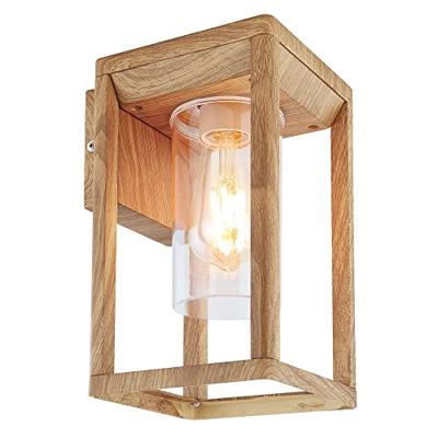 Globo Hout look muurlampCandela - 3135WW