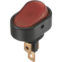 TRU COMPONENTS Wipschakelaar TC-R13-133B3 12 V/DC 30 A 1x uit/aan Continu 1 stuk(s) Rood - thumbnail
