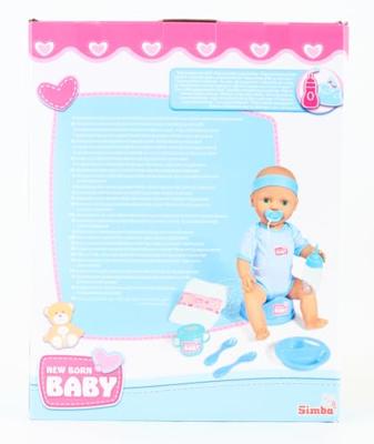 Babypop met Accessoires Simba New Born Baby 43 cm