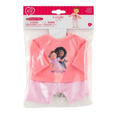 Corolle roze pyjama voor poppen van 36cm, 2dlg.
