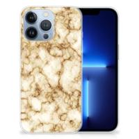Apple iPhone 13 Pro | TPU | Siliconen hoesje | Marmer Goud - thumbnail