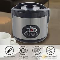 Solis Rice Cooker Duo 500W Grijs - thumbnail