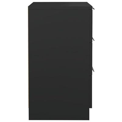 Nachtkastjes 2 st 40x36x65 cm zwart