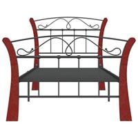 Bedframe metaal zwart 90x200 cm - thumbnail