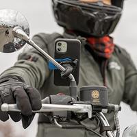 Quad Lock Mirror Mount Passieve houder Mobiele telefoon/Smartphone Zwart, Blauw - thumbnail