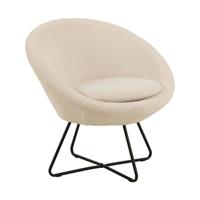 Bendt Fauteuil 'Lærke' Teddy, kleur Beige - thumbnail