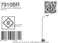 Steinhauer Vloerlamp zenith LED 7910br brons - thumbnail