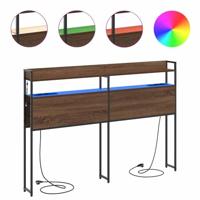 Hoofdbord met plank bruin eikenkleur 135 cm Bewerkt hout - thumbnail