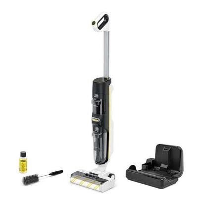 Karcher FCV 4 Dry draadloze steelstofzuiger en -wasser - nat en droog - 200 m² - stofzuigt, wast en droogt - inclusief droogstation