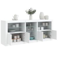 Dressoir met LED-verlichting 181,5x37x67 cm wit - thumbnail