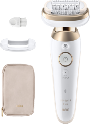 Epilator - BRAUN - Silk Epil 9-011 3D - Flexibele kop - Wet & Dry-technologie - 40 MicroGrip-pincetten