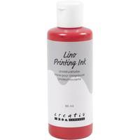 Creativ Company Linoleum verf, rood, 85 ml/ 1 fles - thumbnail