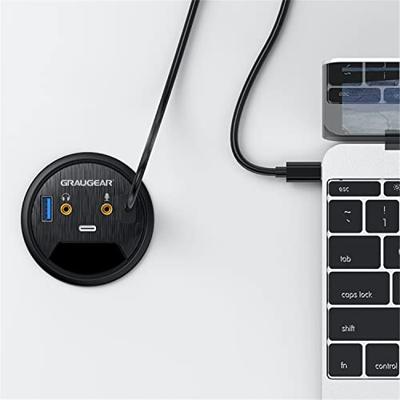 GrauGear G-THUB-AU-60 USB 3.0-hub 2 poorten Zwart