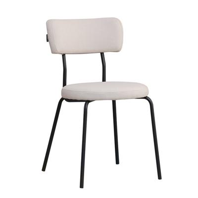 Bronx71 Scandinavische eetkamerstoel Lyon off white gerecyclede stof Bronx71 Scandinavische eetkamerstoel Lyon off white gerecyclede stof